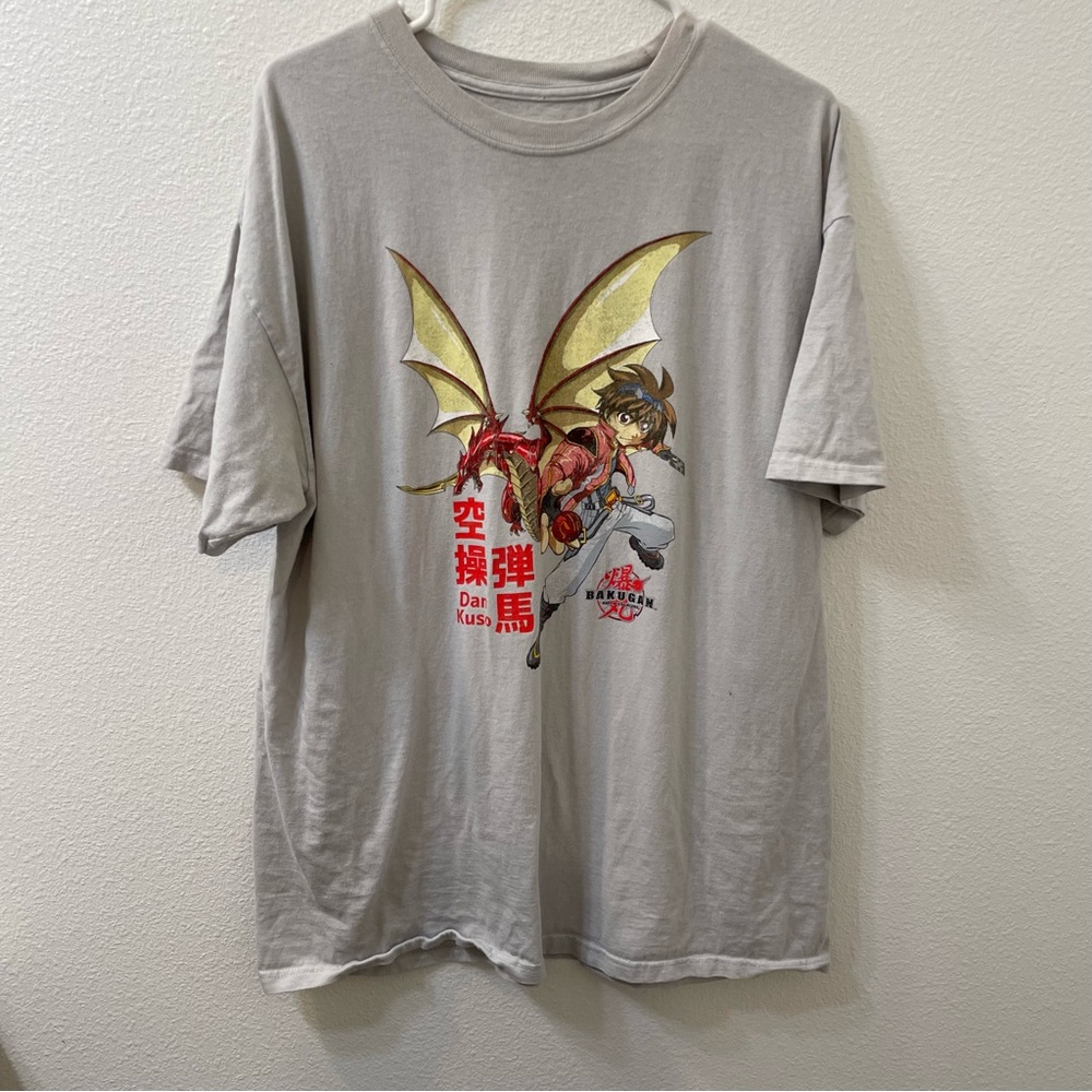 Bakugan anime shirt gray xl